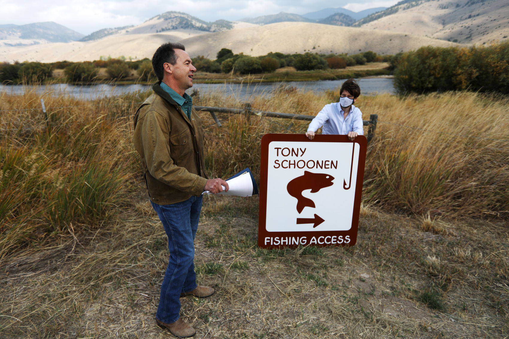 Bullock honors Tony Schoonen during opening of fishing access on the Big Hole